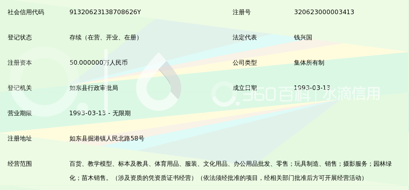 如东县协成教育装备实业公司